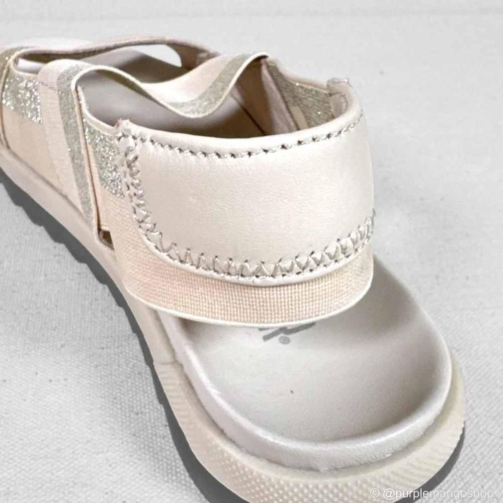 NWOT COUGAR Lucia Metallic Leather Trim Slingback‎ Sandals | Women 7M